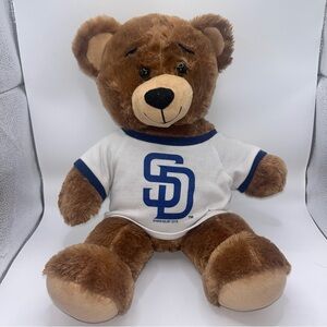 Build-A-Bear San Diego Padres Brown Teddy with White and Blue Shirt